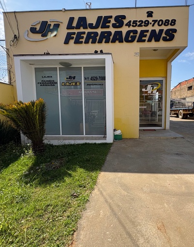 Fachada do Escritório de Vendas da JH Lajes